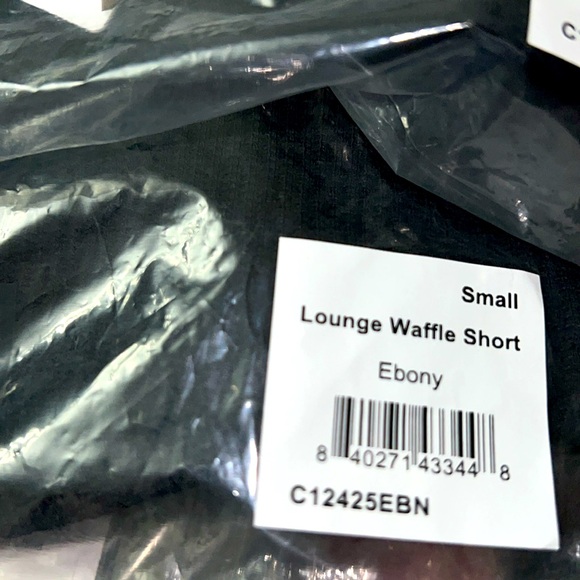 TAVI LOUNGE WAFFLE SHORTS BLACK NWT - Picture 8 of 9